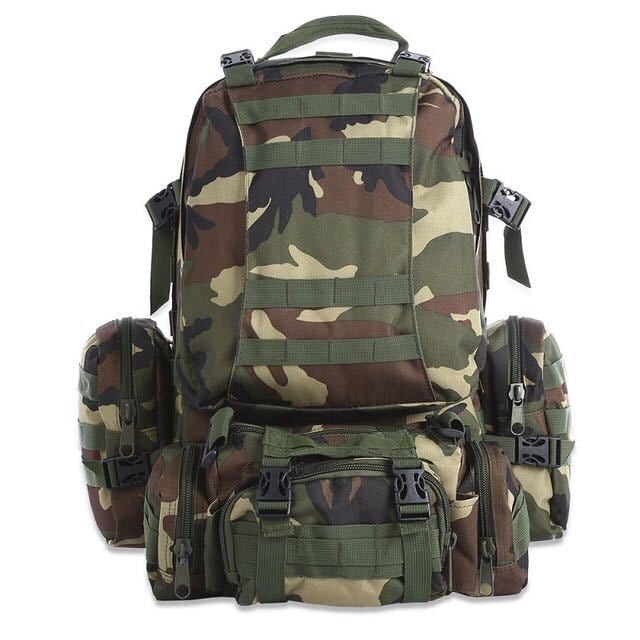 50L Molle Military Tactical Outdoor Backpack Rucksack